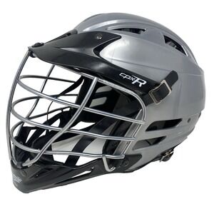 Cascade CPX-R Boys Lacrosse Silver Helmet with Silver Cage Adjustable USA Made